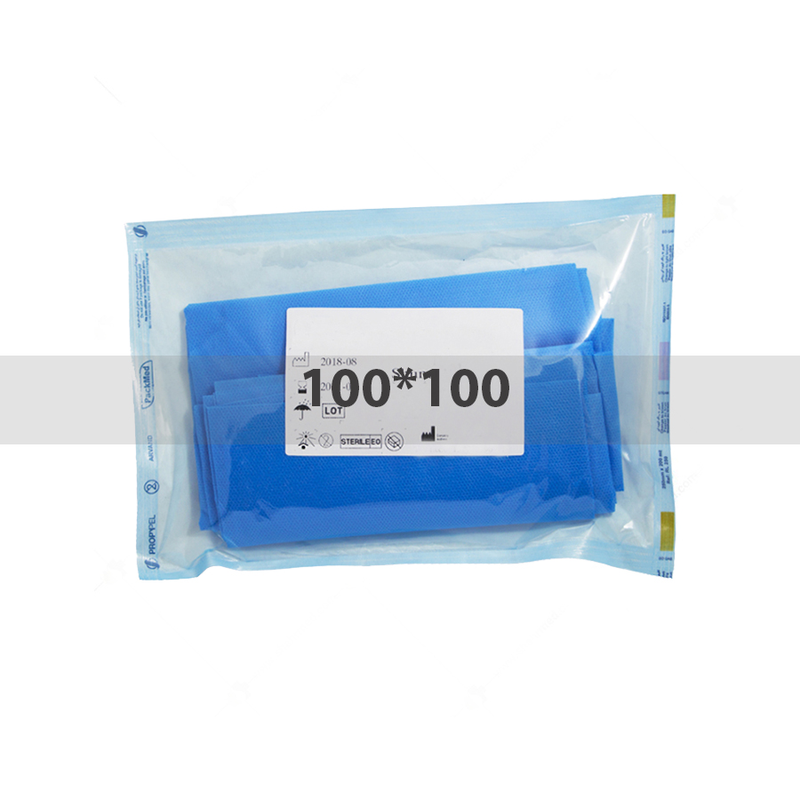 شان یکبار مصرف استریل پرفوره 100*100 بسته های 100 عددی