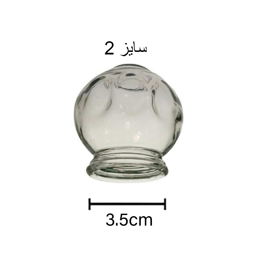 لیوان شیشه ای شماره 2 مخصوص بادکش گرم